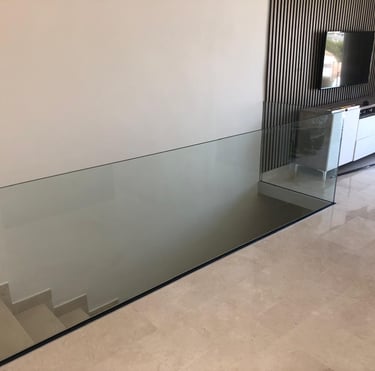 glass banister