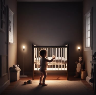 A set of colorful baby rattles and teething toys arranged on a white background.