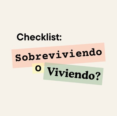 checklist sobreviviendo o viviendo