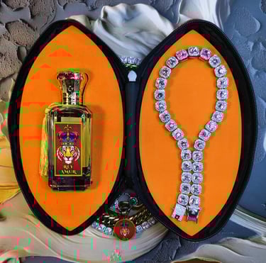 Luxury perfume Canada packaging REYAMUR extrait bottle with jewelry and premium gift set