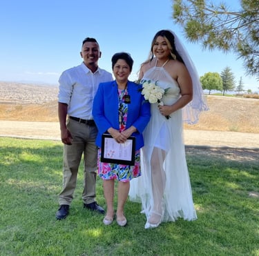 couple just got married by marie