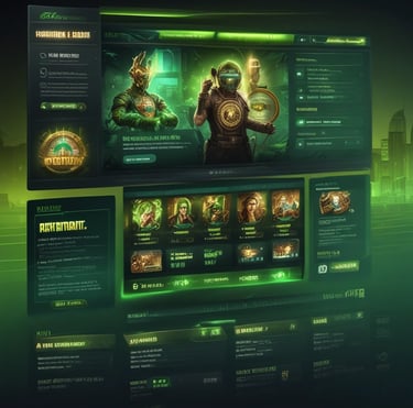 A group of people collaborating over digital devices in a bright office.