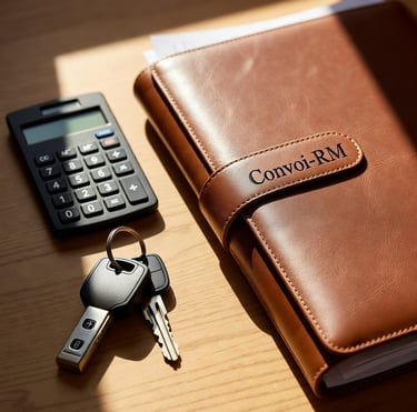 Calcul du coût d'un convoyage auto sur un bureau avec dossier client Convoi-RM et les clés 