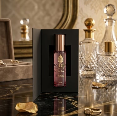 No Ditty Specialty Oil 25% Extrait de Parfum and Jojoba Oil Roll-on bottle and packaging