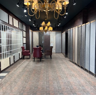 granite display at gold stone granites in mohali sector 82