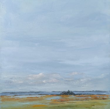 Spruce Stand Waiting - Painting by Mary Kersell
