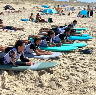 explication cours de surf mimizan