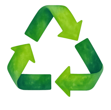 Recycling Symbol in grün