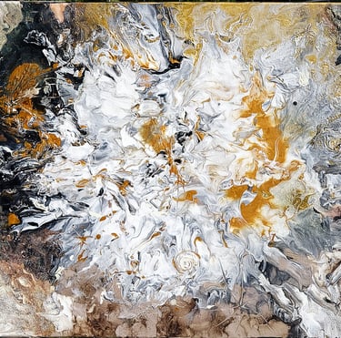 De l'ombre jaillit la lumière - 80x60 - peinture acrylique 2024