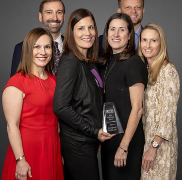Covington Marketing Team after receiving the 2023 LMA MidAtlantic Your Honor Award