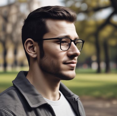 woman wearing black crew-neck shirt
