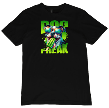 Dog Freak summer dog black short sleeve t-shirt