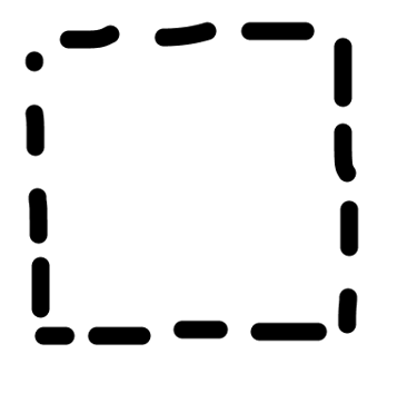 an empty square