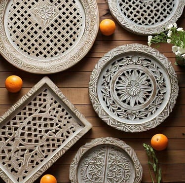 trays decorative wooden