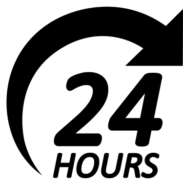 Ikona pracy 24/7 oznaczająca system ciągłego napełniania i brak kosztownych przestojów dzięki EV Poseidon, Atlantis