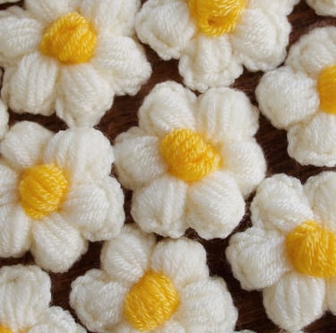 tutorial crochet flores puff