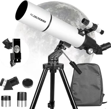 Celticbird Telescopio 80 mm Apertura 600 mm para Adultos Principiantes