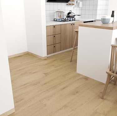 Scandinavian Peel-and-Stick Wood Plank Flooring – 36-Pack Self-Adhesive Vinyl Tiles for Kitchen, Din