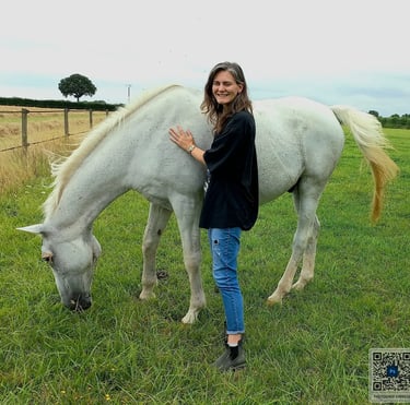 couple cavalier cheval retraite pre