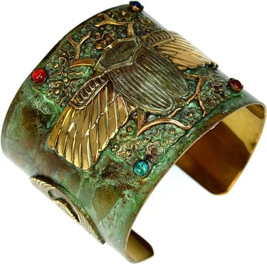 Egyptian Revival Scarab Bracelet