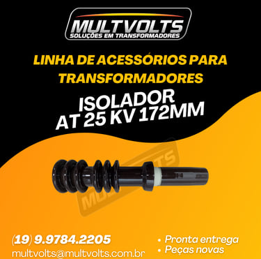 Isolador AT 25 KV 172 mm