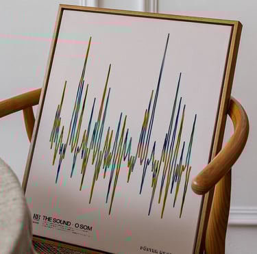 Quadro em Canvas e Tela, Imagem autoral que leva como nome: The Sound • O Som