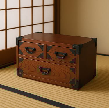 Handgefertigte japanische Kommode – authentisches Handwerk von Kasumiya