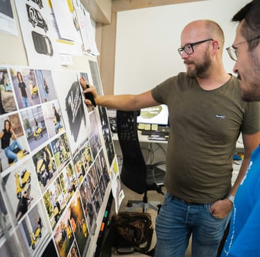 Brainstorming, man at the flipchart.Tourism and Hospitality Consultant with Timea Pocol Consultan