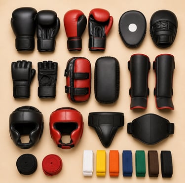 Protective boxing and martial arts training gear