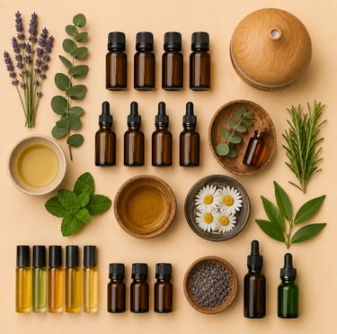 Essential oils, aromatherapy blends and wellness oil collections