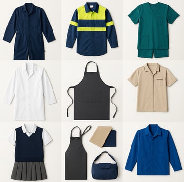 Industrial workwear uniforms and protective clothing