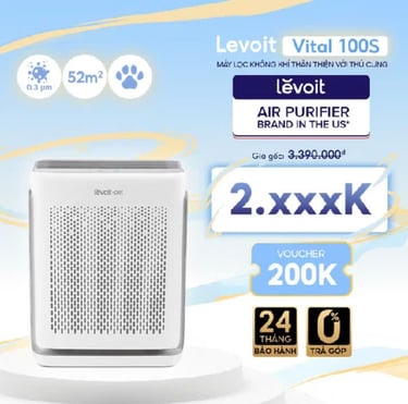 Máy lọc không khí Levoit Vital 100S 52m2