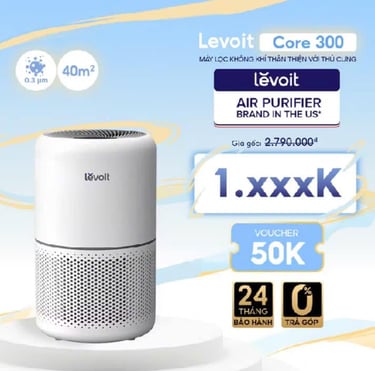 Máy lọc không khí Levoit core 300 42m2