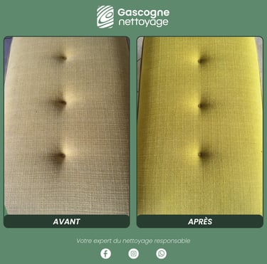Gascogne Nettoyage | Nettoyage banquette Léognan