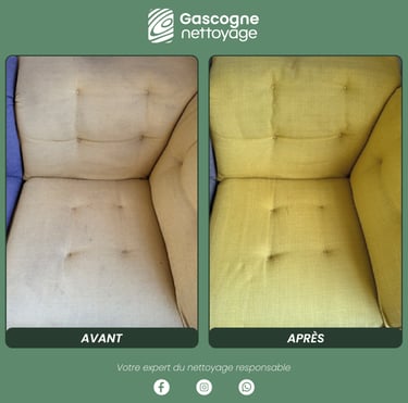 Gascogne Nettoyage | Nettoyage canapé Andernos