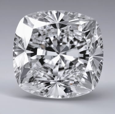 A display featuring a set of luxurious jewelry composed of a tiara, necklace, and earrings. Each piece is adorned with large, deep blue gemstones surrounded by intricate diamond settings, reflecting under the display lights.