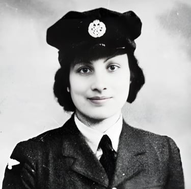 Noor Inayat Khan representing the They Did I Can Too military section.