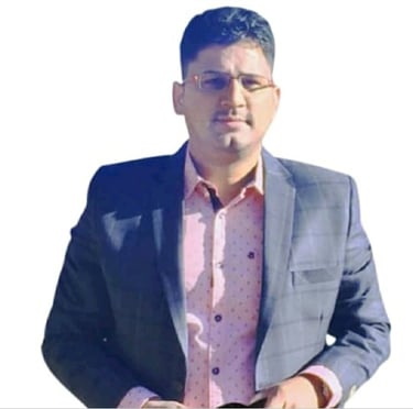 a man homeopathic doctor in a suit and glasses standing in front of a white background