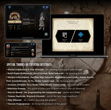 Special Thanks to Michał Golębiowski, Filip Miłuński, Rafał Wojda-Wołkowycki, Karol Górniak