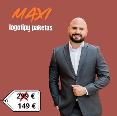 Logotipų kūrimas - Paketas MAXI