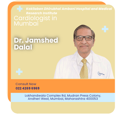 A graphical representation highlighting Dr. Jamshed Dalal as the Best Cardiologist in Mumbai.