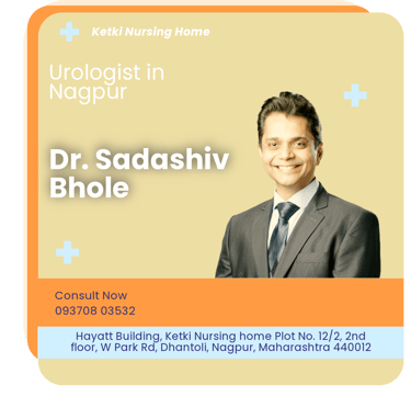 A graphical representation highlighting Dr. Sadashiv Bhole as the Best Urologist in Nagpur.