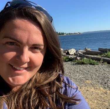 Lauren Ing at the beach in Seattle, WA