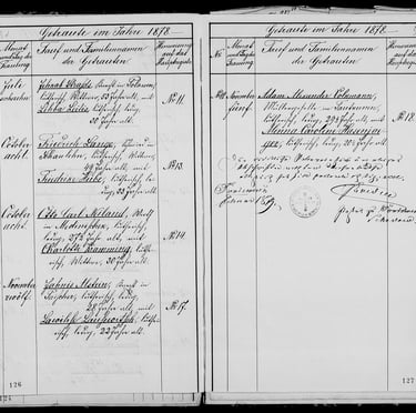 Adam Alexander Volkmann  metric 1878 year 