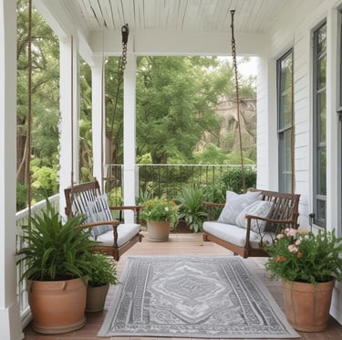 A cozy kitchen corner featuring wooden beams, stone accents, and earthy-toned kitchen essentials arranged invitingly.