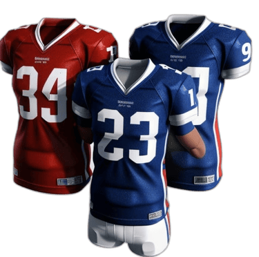 a football jersey with a football jersey on it