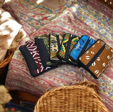 Portefeuilles africains en wax