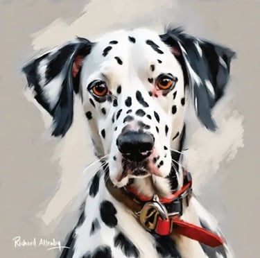 My pet portrait oil painting of bruce