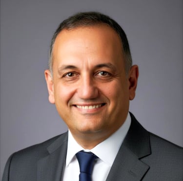 a man in a suit and tie smiling