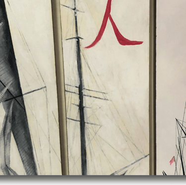 Iris Devote LITTARDI © - "Man / Homme" 2019 - huile sur toile - 110x105cm